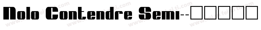Nolo Contendre Semi-字体转换